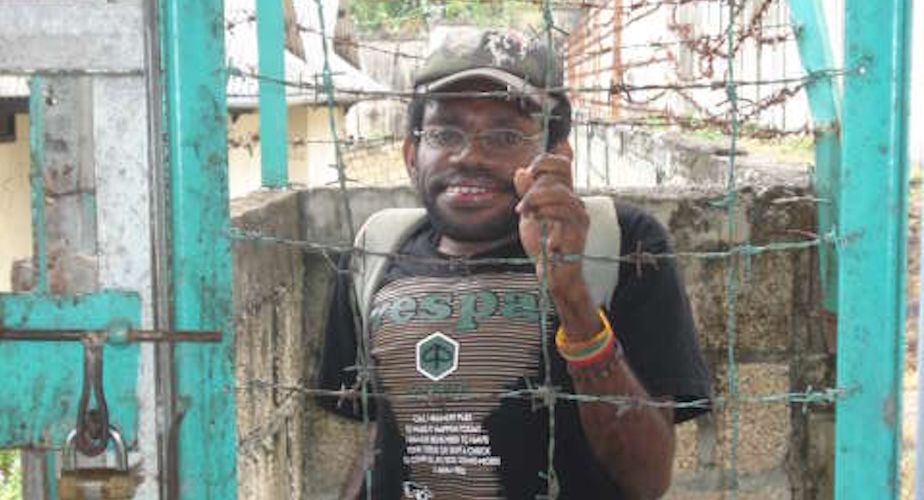 Yusak, during one of his spells of imprisonment - Private Big prison, little prison